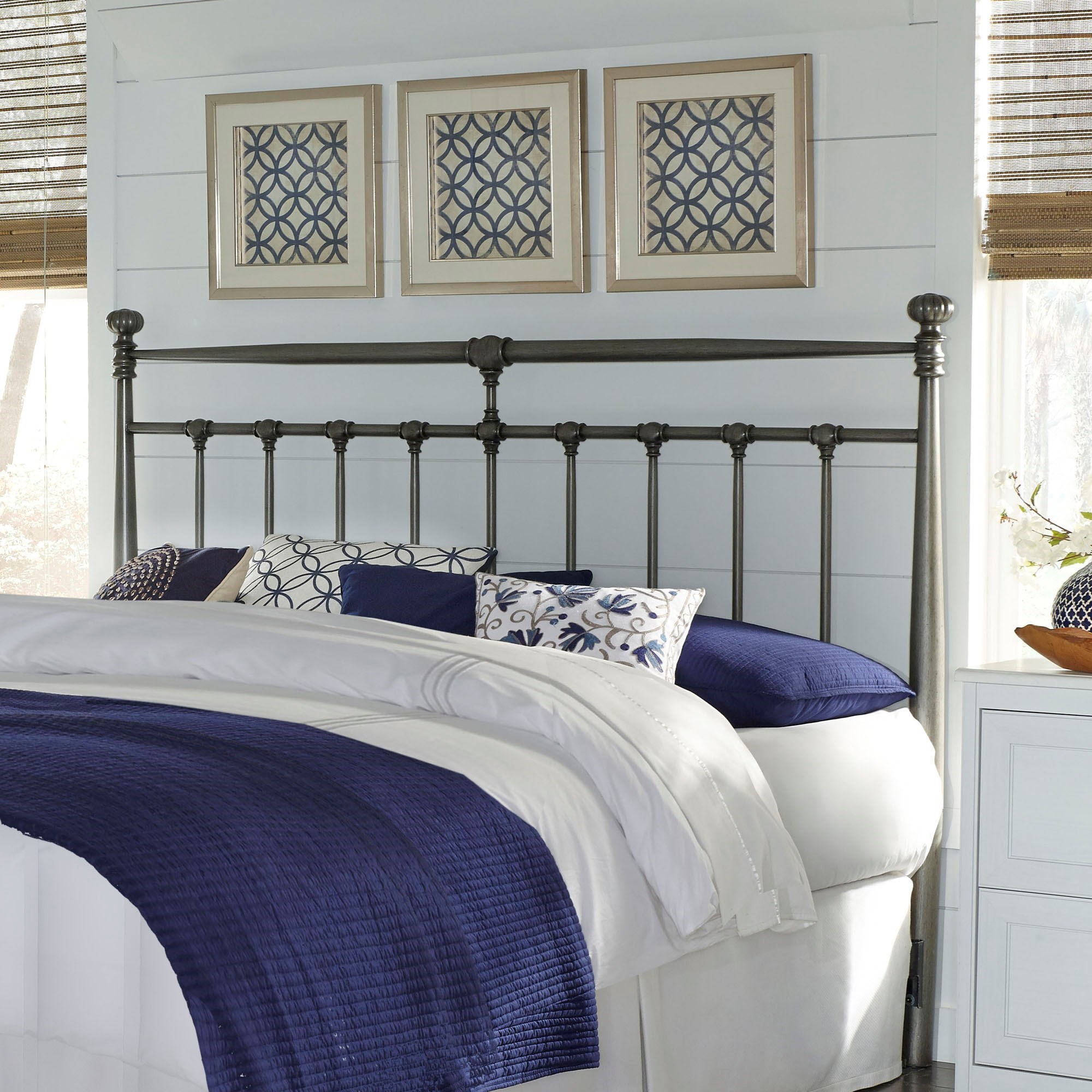 Fashion Bed Group Kensington Queen Kensington Metal Headboard with