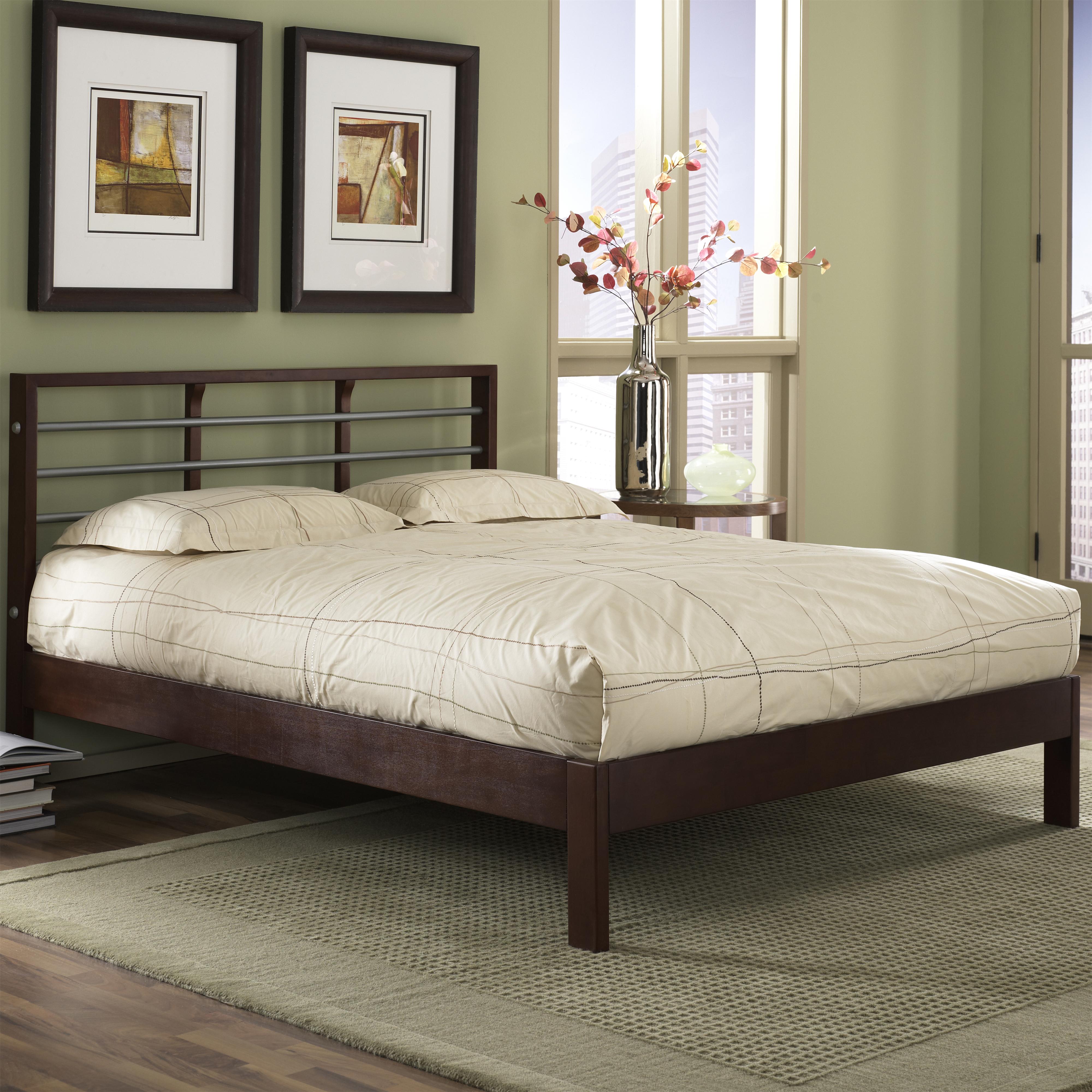 Fashion Bed Group Wood and Metal Beds King Delmar Bed w Side Fashion Bed Group Wood and Metal Beds King Delmar Bed w Side