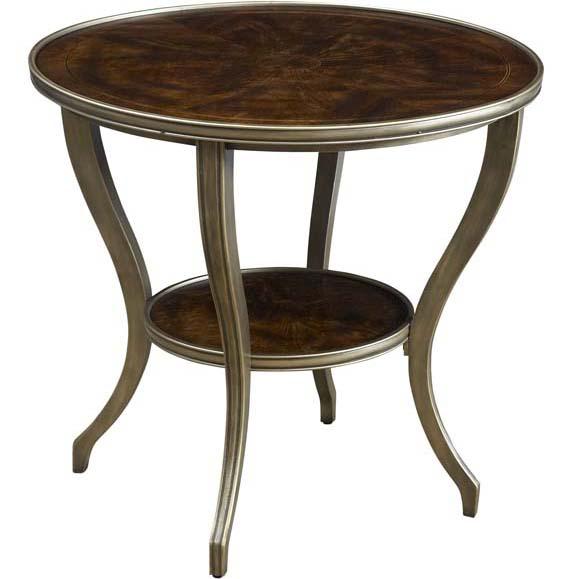 Fine Furniture Design Hyde Park 1110972 Round Metal Lamp Table with
