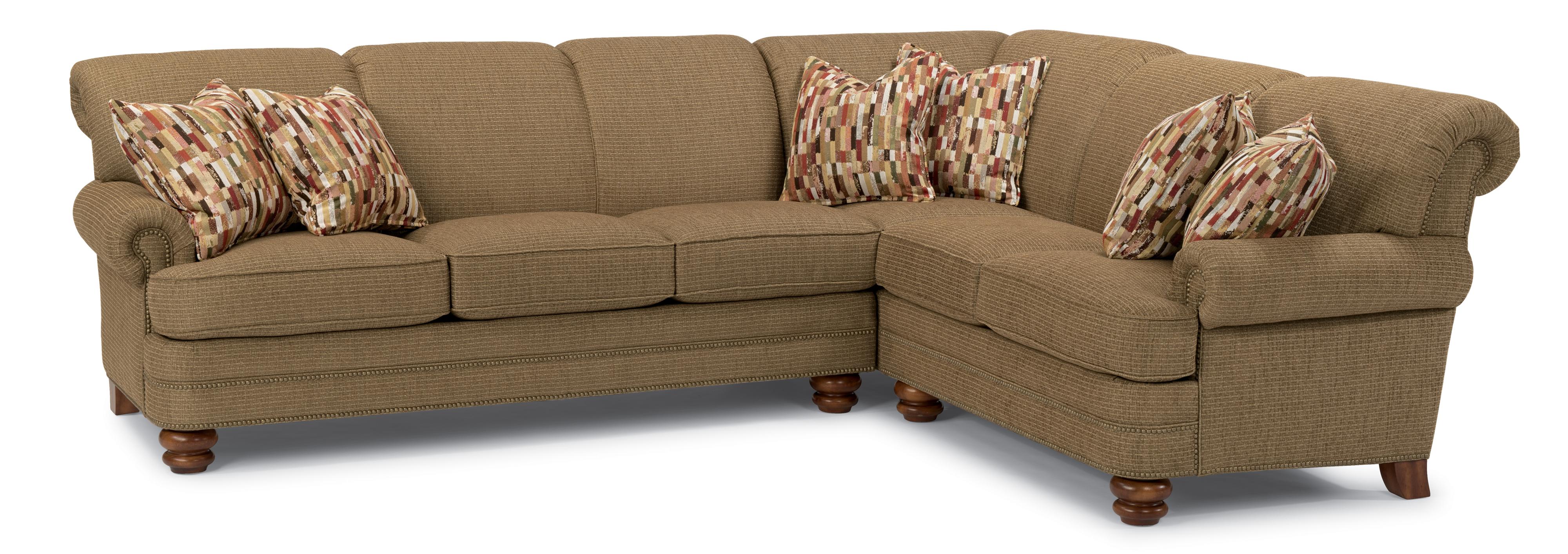 Flexsteel Bay Bridge Two Piece Sectional Sofa With Raf Corner Flexsteel Bay Bridge 2 Pc Sectional Sofa Item Number 7791 37