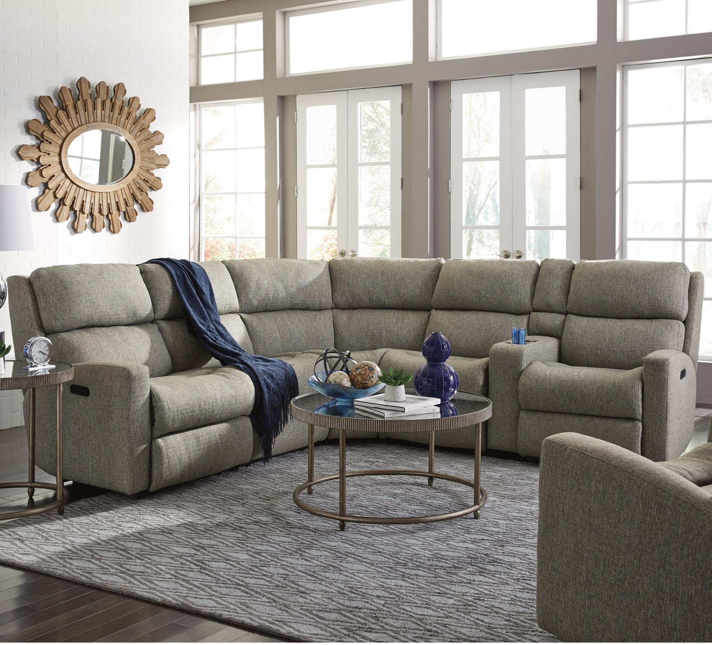 Flexsteel Catalina Six Piece Power Reclining Sectional Sofa 6 Pc Reclining Sectional Sofa