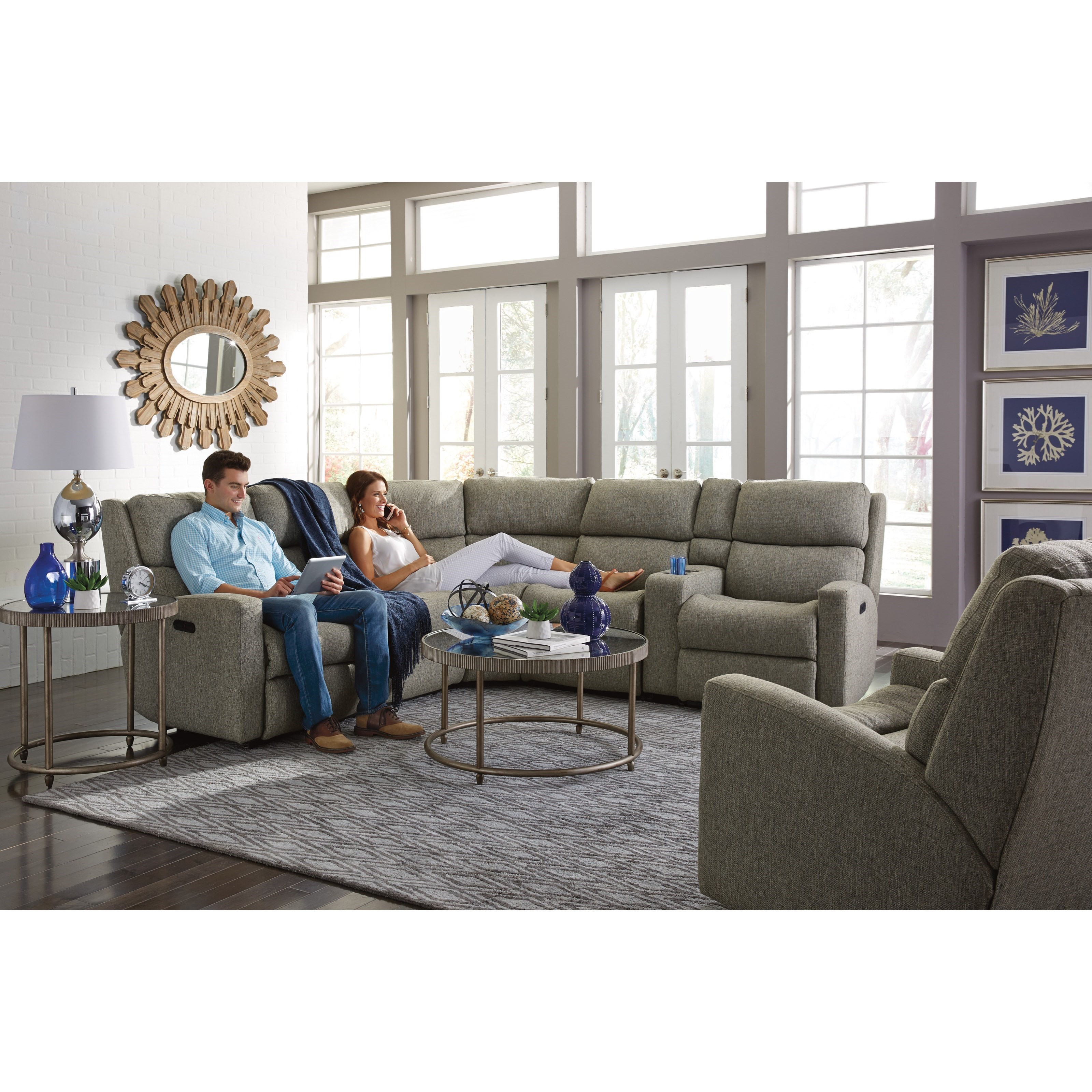 Flexsteel Catalina Six Piece Power Reclining Sectional