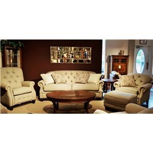 Flexsteel Champion Stationary Fabric Living Room Group Mueller