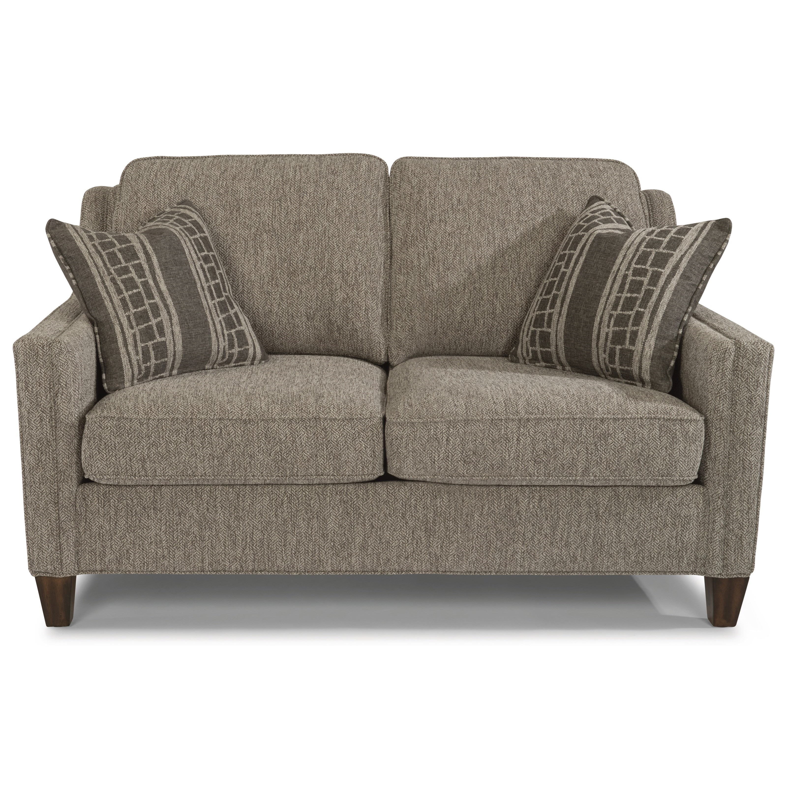 Finley Contemporary Loveseat With Track Arms By Flexsteel At Pilgrim Furniture City