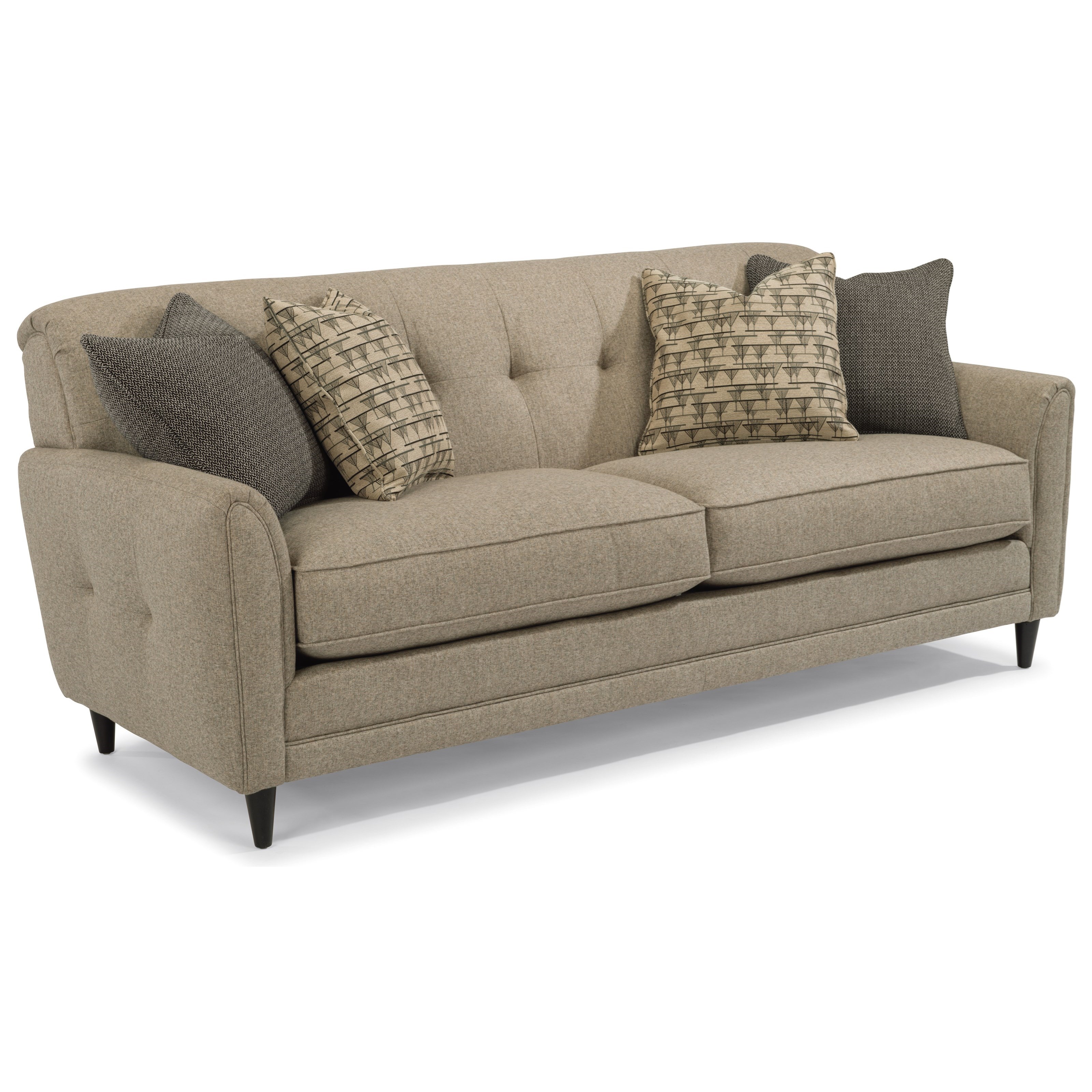 Flexsteel Jacqueline Relaxed Vintage Sofa With On Tufting Flexsteel Jacqueline Sofa Item Number 7916 31