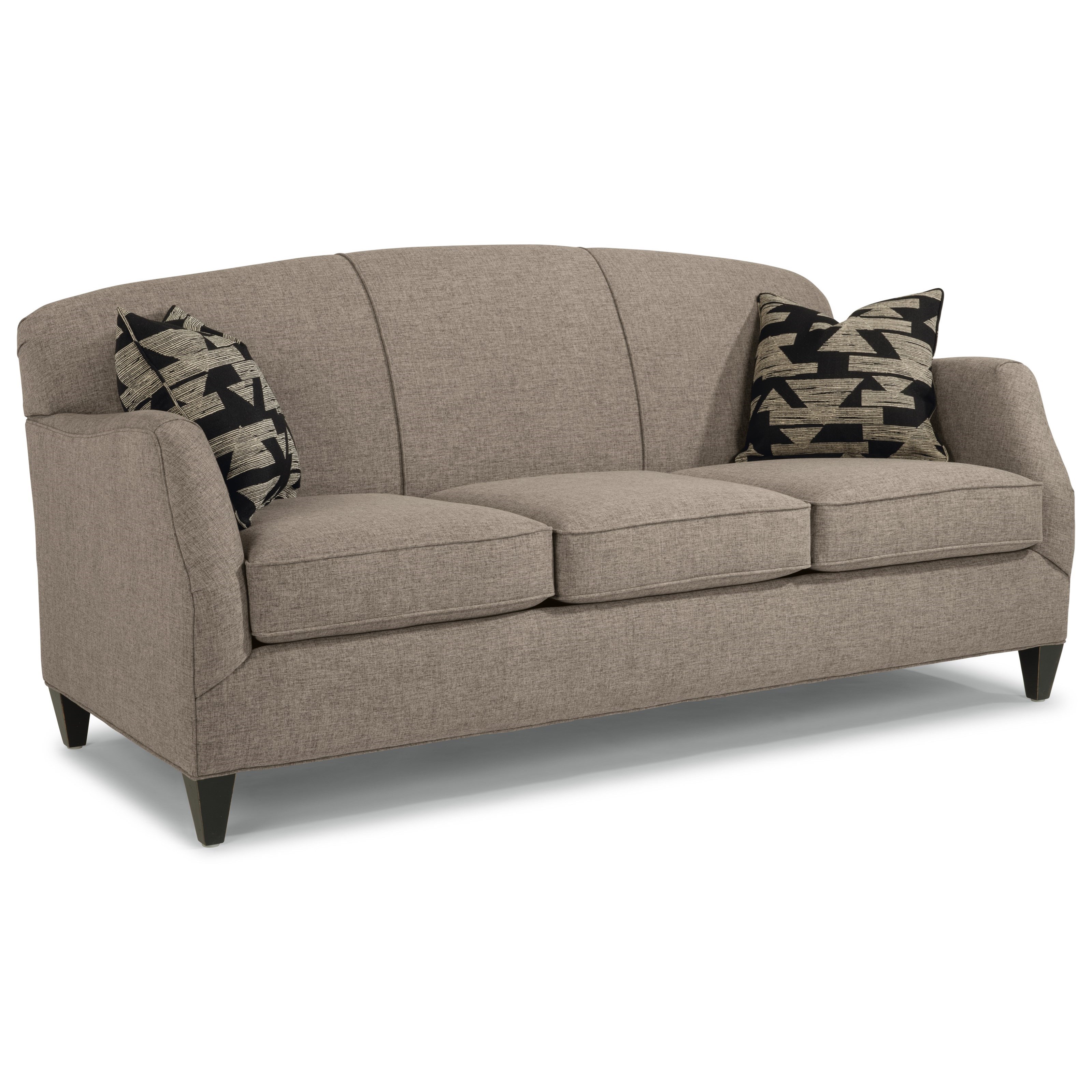 Flexsteel Jasmine Contemporary Sofa With Tapered Legs Wayside Sofa