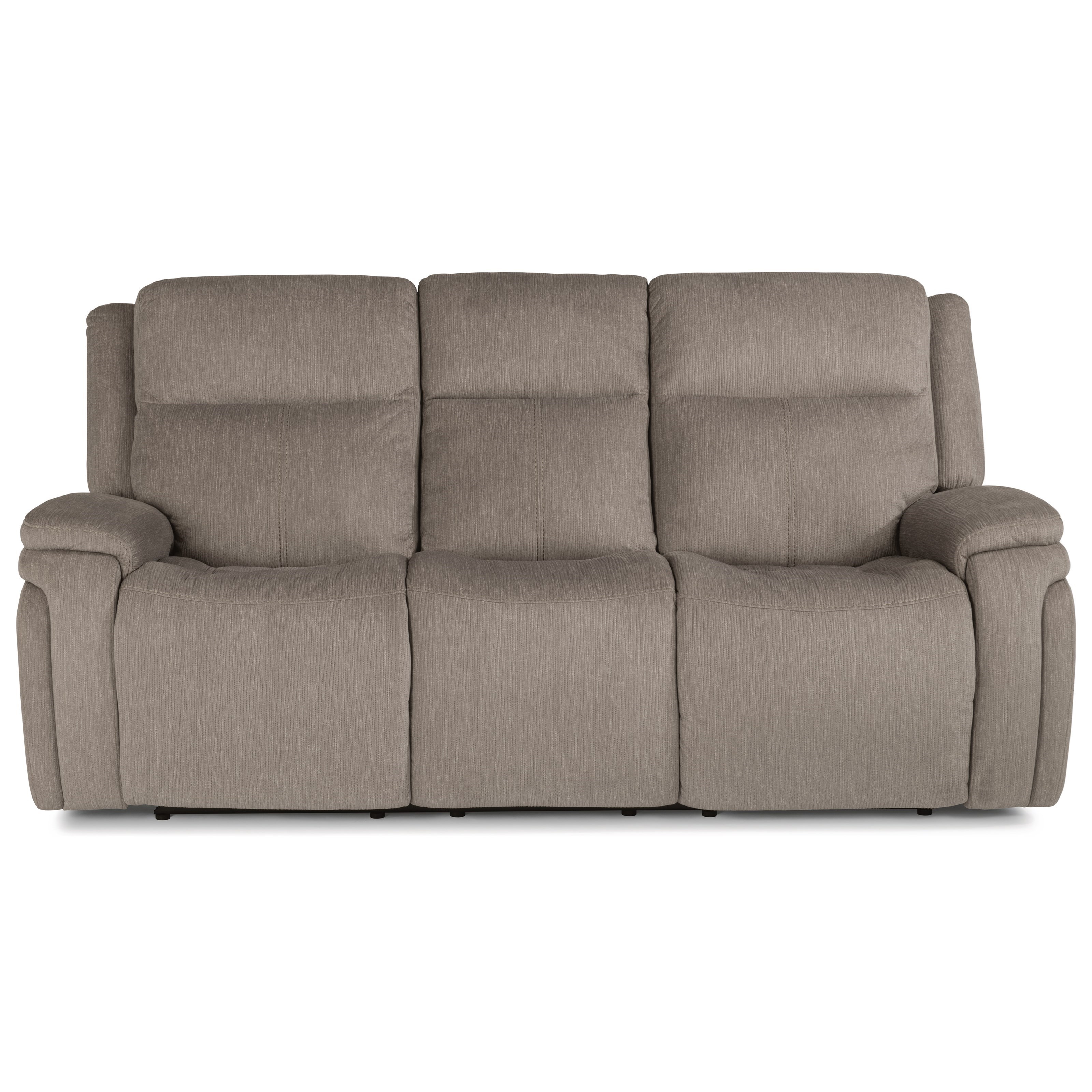 Laudes Rocket Contemporary Reclining Sofa With Headrest By Flexsteel At Dunk Bright Furniture