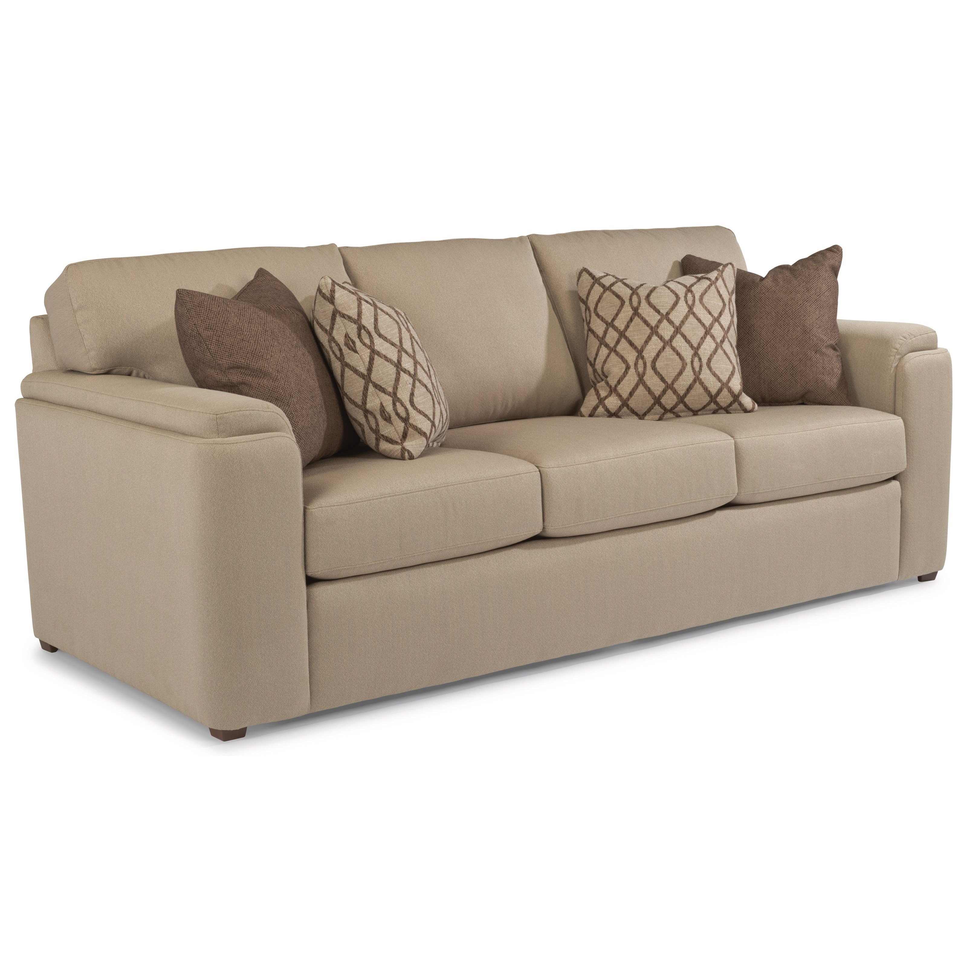 Flexsteel Marilyn Casual Sofa With Wrap Around Pillow Arms Flexsteel Marilyn Sofa Item Number 7942 31