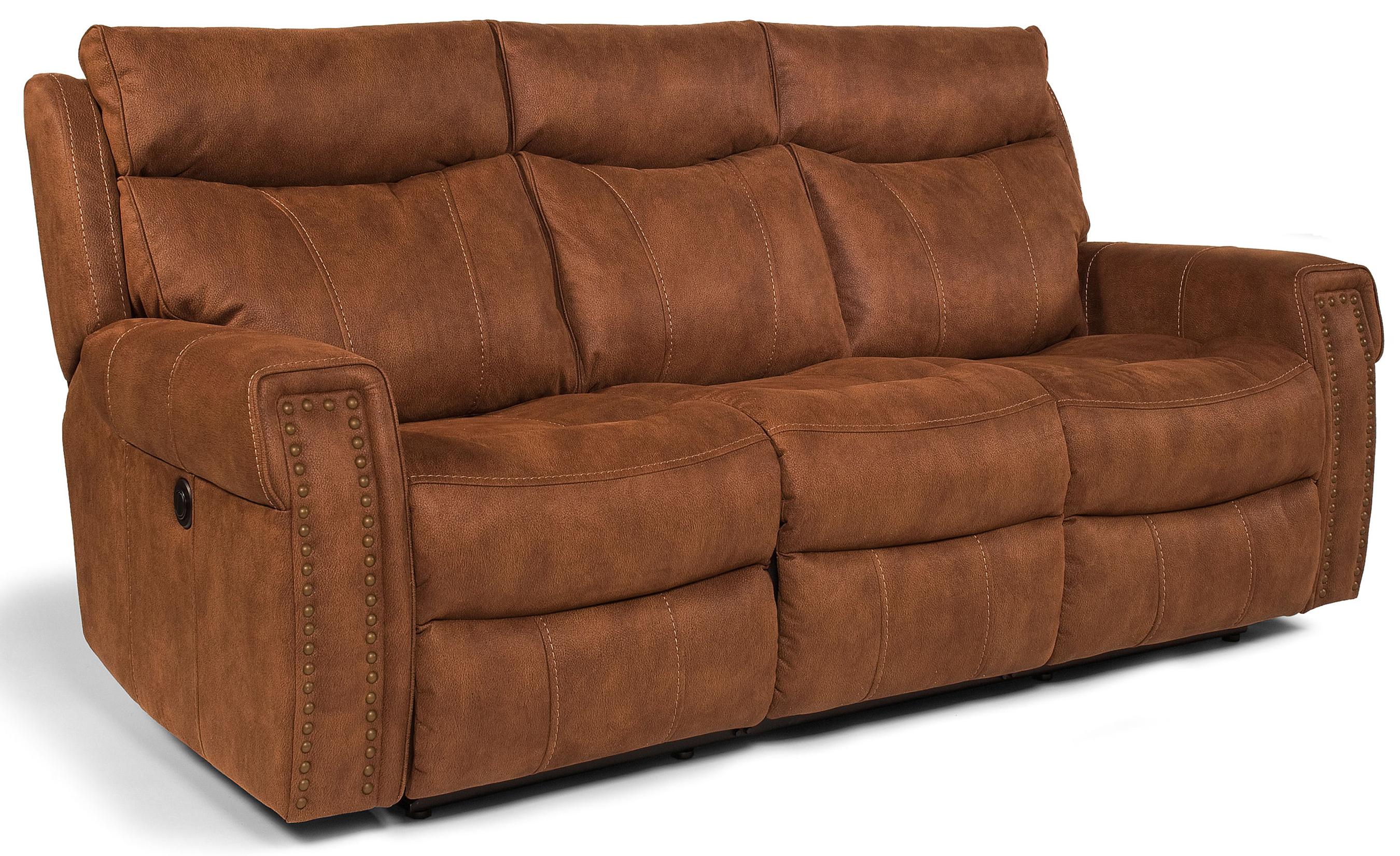 Flexsteel Laudes Wyatt 660344646 Double Reclining Sofa Sofa Shown May Not Represent Exact Features Indicated