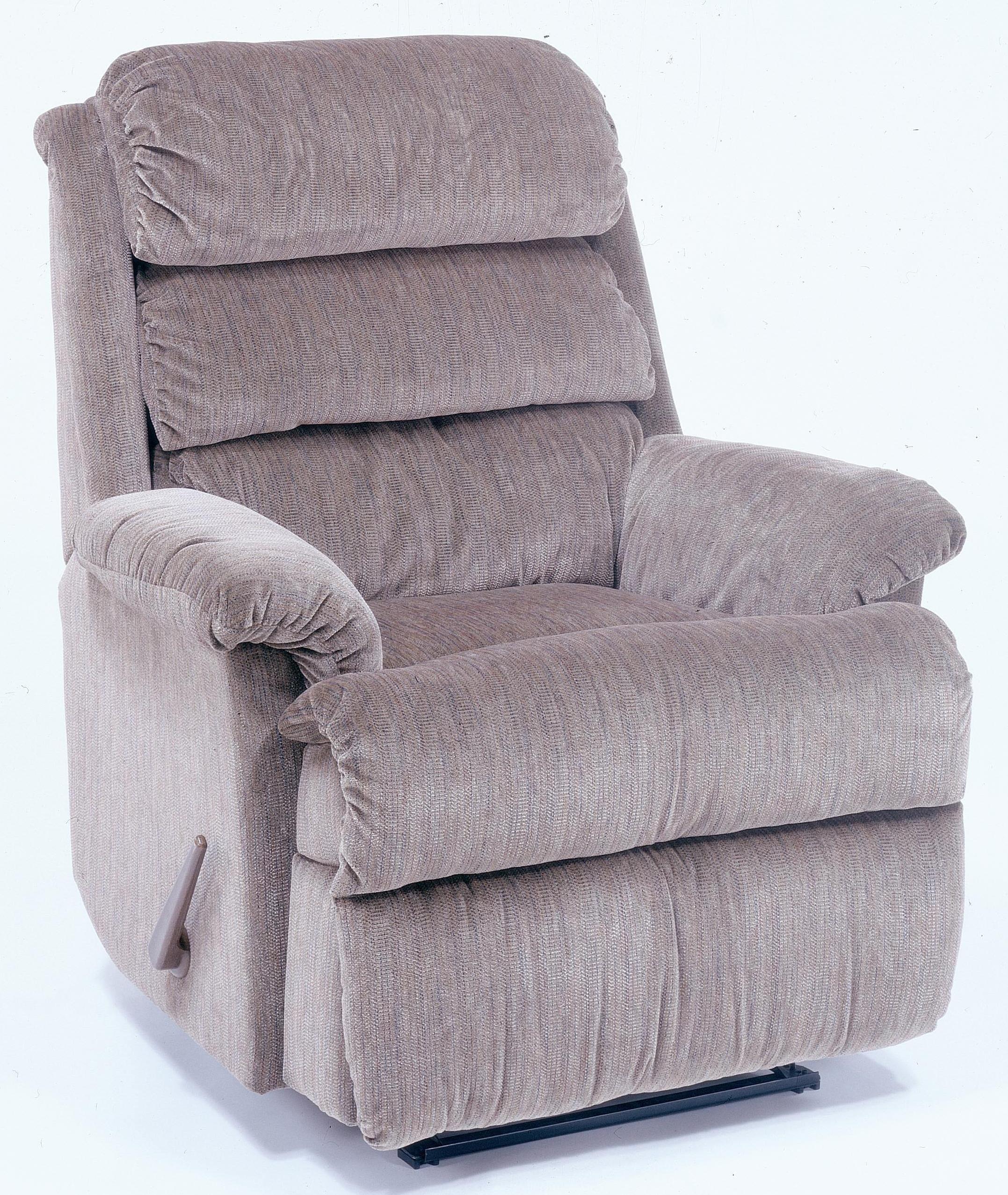 Flexsteel Yukon Recliner with ChannelTufted Back Cushion Mueller