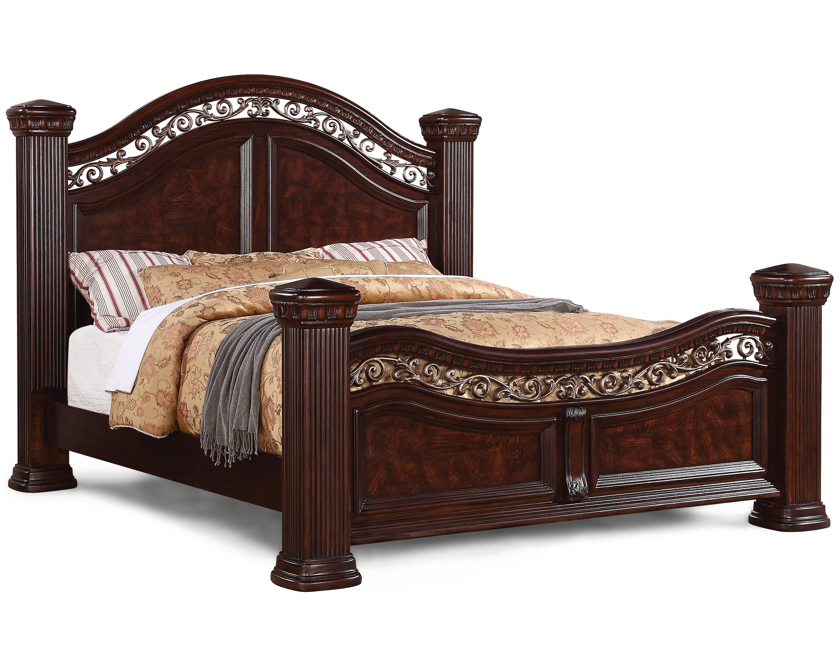 Flexsteel Wynwood Collection Alicante King Mansion Bed With Detailed Bed Shown May Not Represent Size Indicated Flexsteel Wynwood Collection