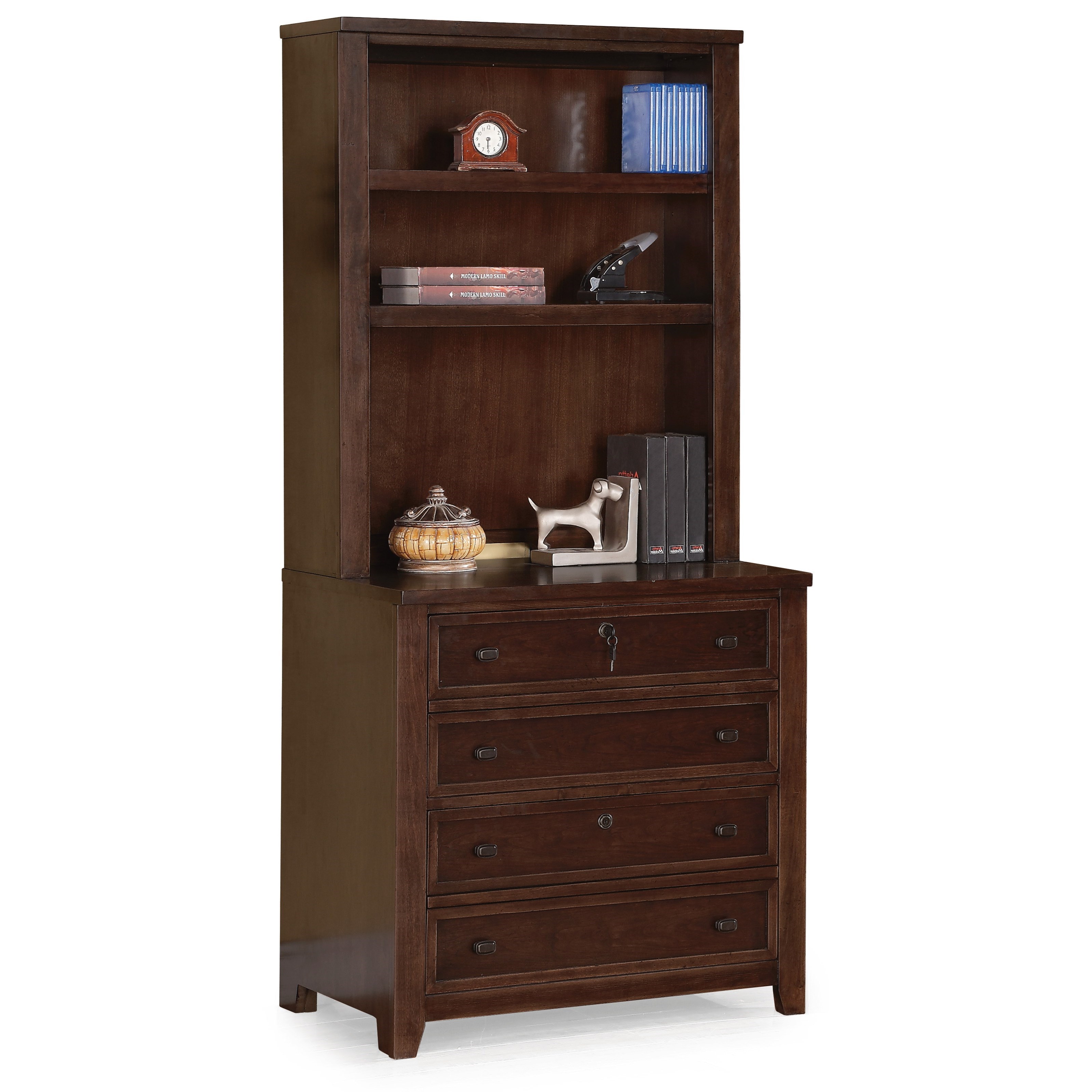 Wynwood, A Flexsteel Company Theodore Contemporary Bookcase with File