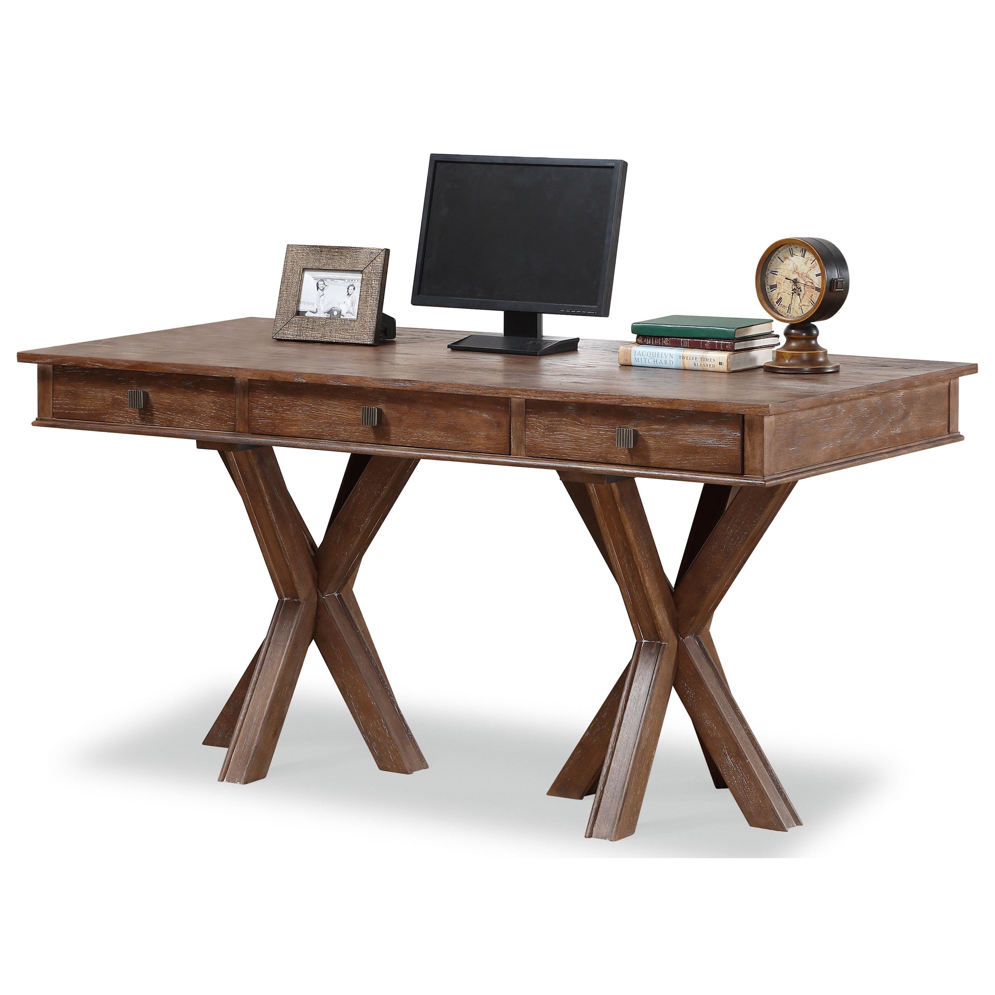 Flexsteel Wynwood Collection Hampton Home Office Group Rustic Flexsteel Wynwood Collection Hampton Home Office Group Rustic Writing Desk With 3 Drawers