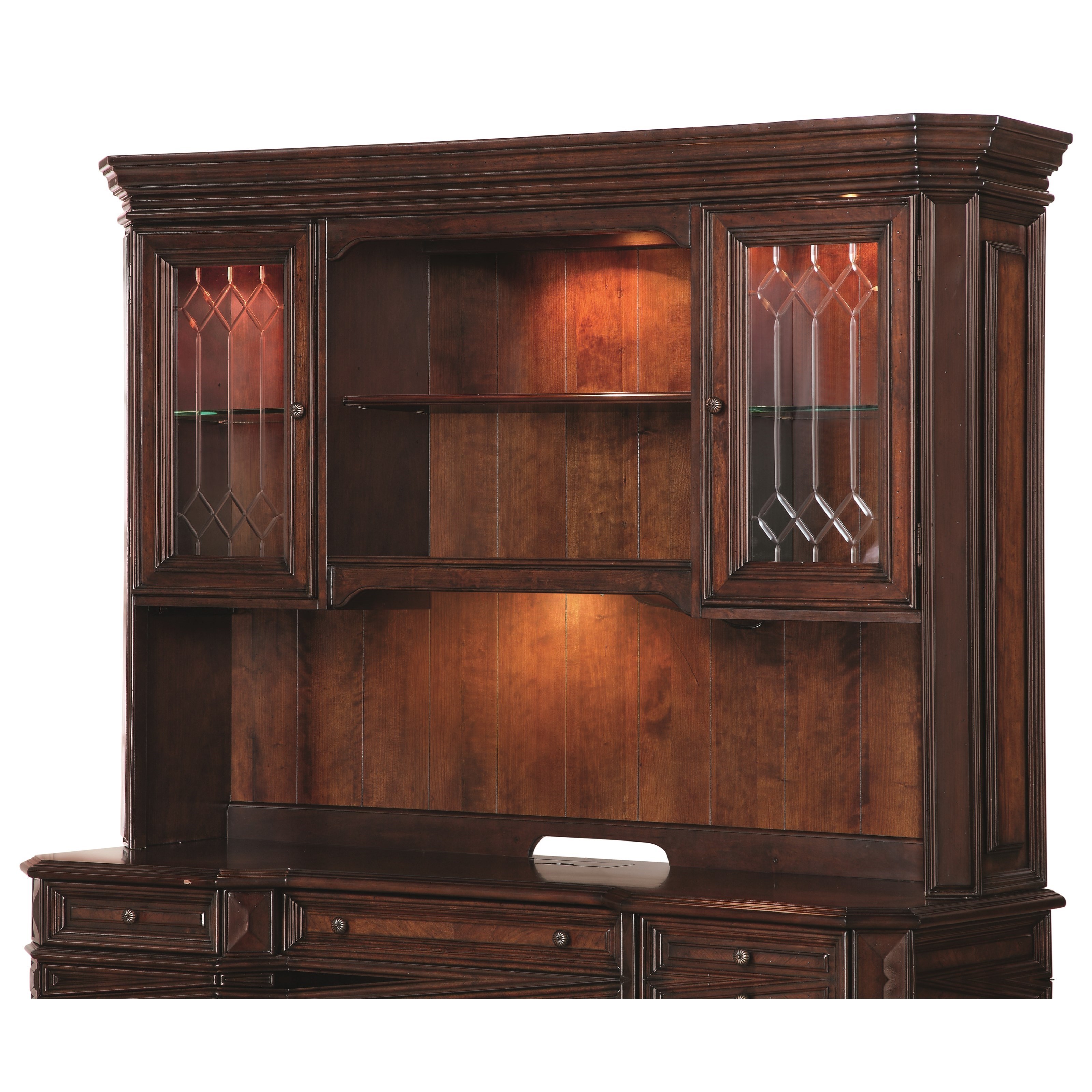 Flexsteel Wynwood Collection Westchester Traditional Hutch with Locking