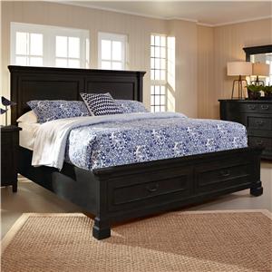 Folio 21 Bedroom Set Design Ideas Folio 21 Ravenswood Queen Panel Bed W Storage Footboard Zak S