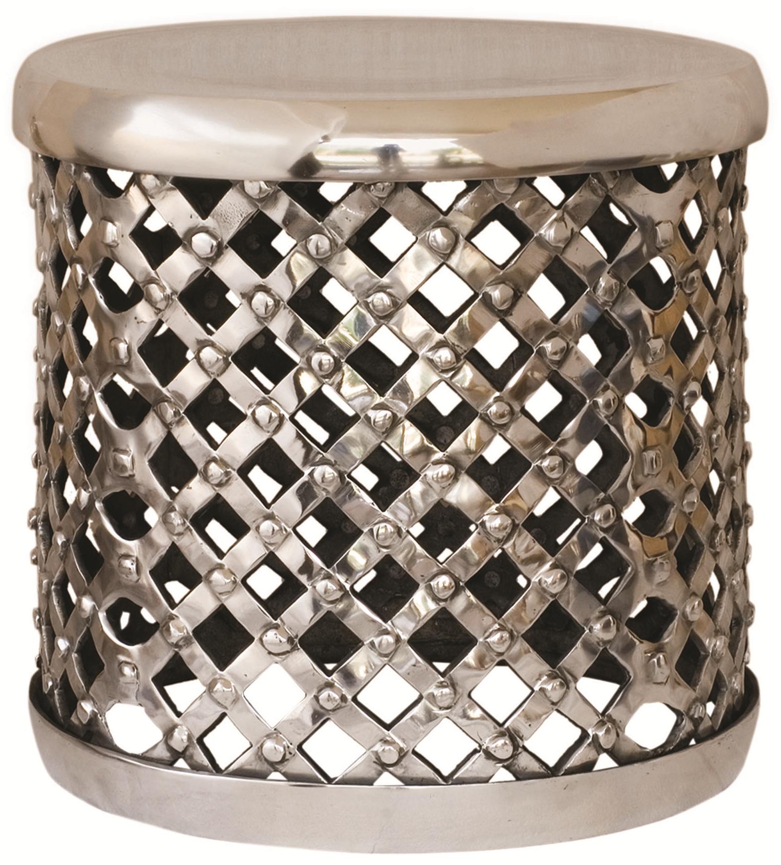 Four Hands Marlow Vintage Inspired Industrial Style Round Metal Drum