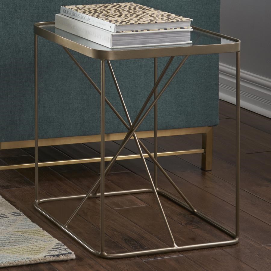 Four Hands Marlow Lucas Geometric End Table Belfort Furniture End