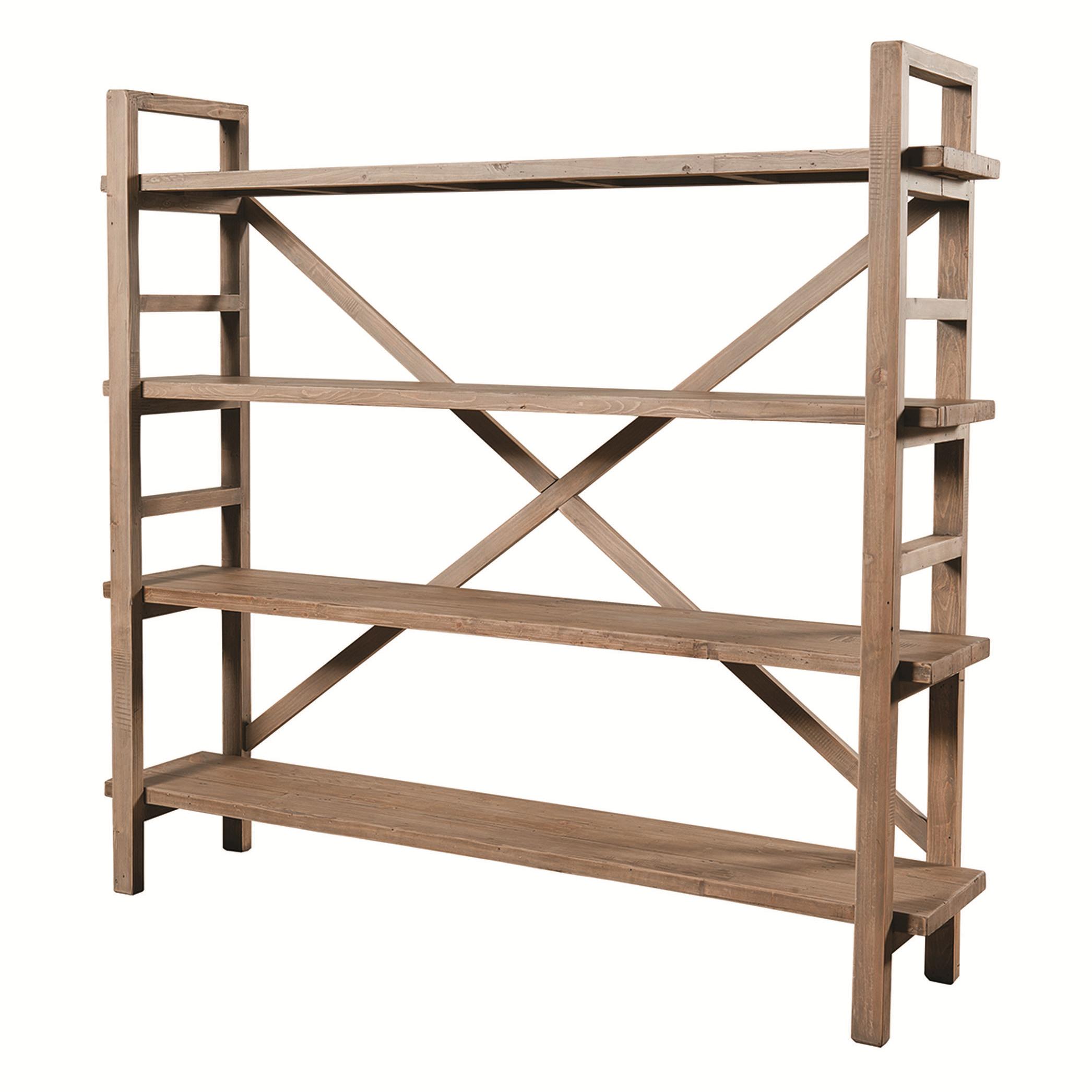 Four Hands Toscana Toscana Open Bookshelf with XStyle Back