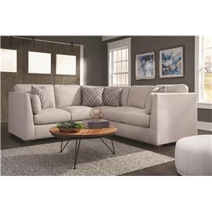 Franklin Hawthorne Two Piece Sectional w/USB