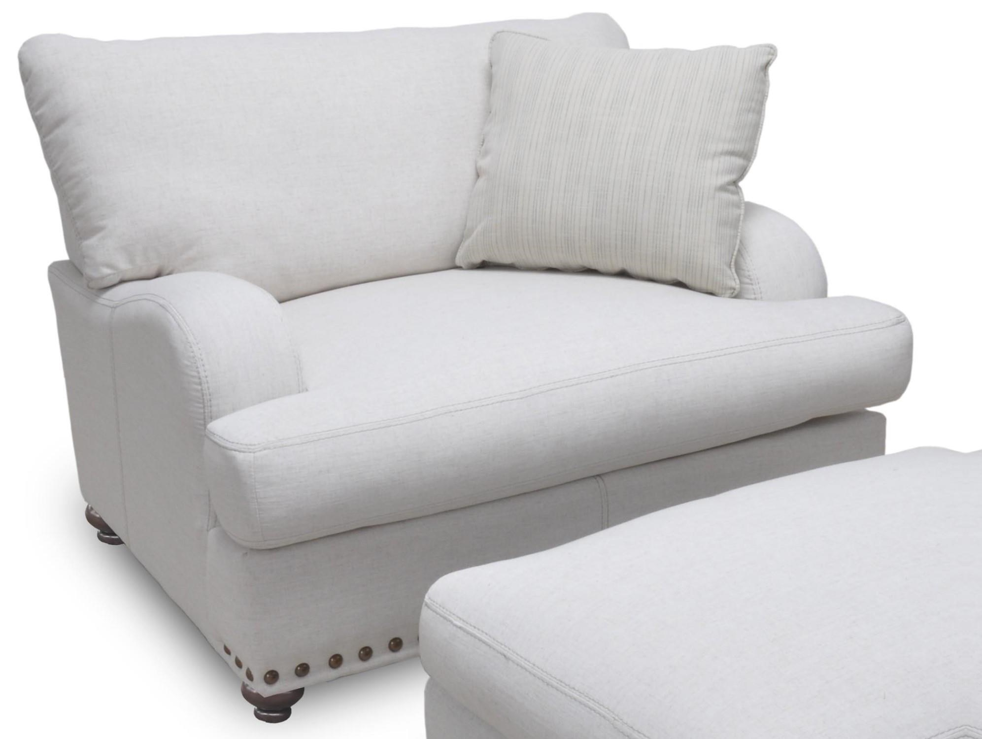 white chair and a half