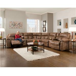 Franklin Stallion Six Piece Power Reclining Sectional