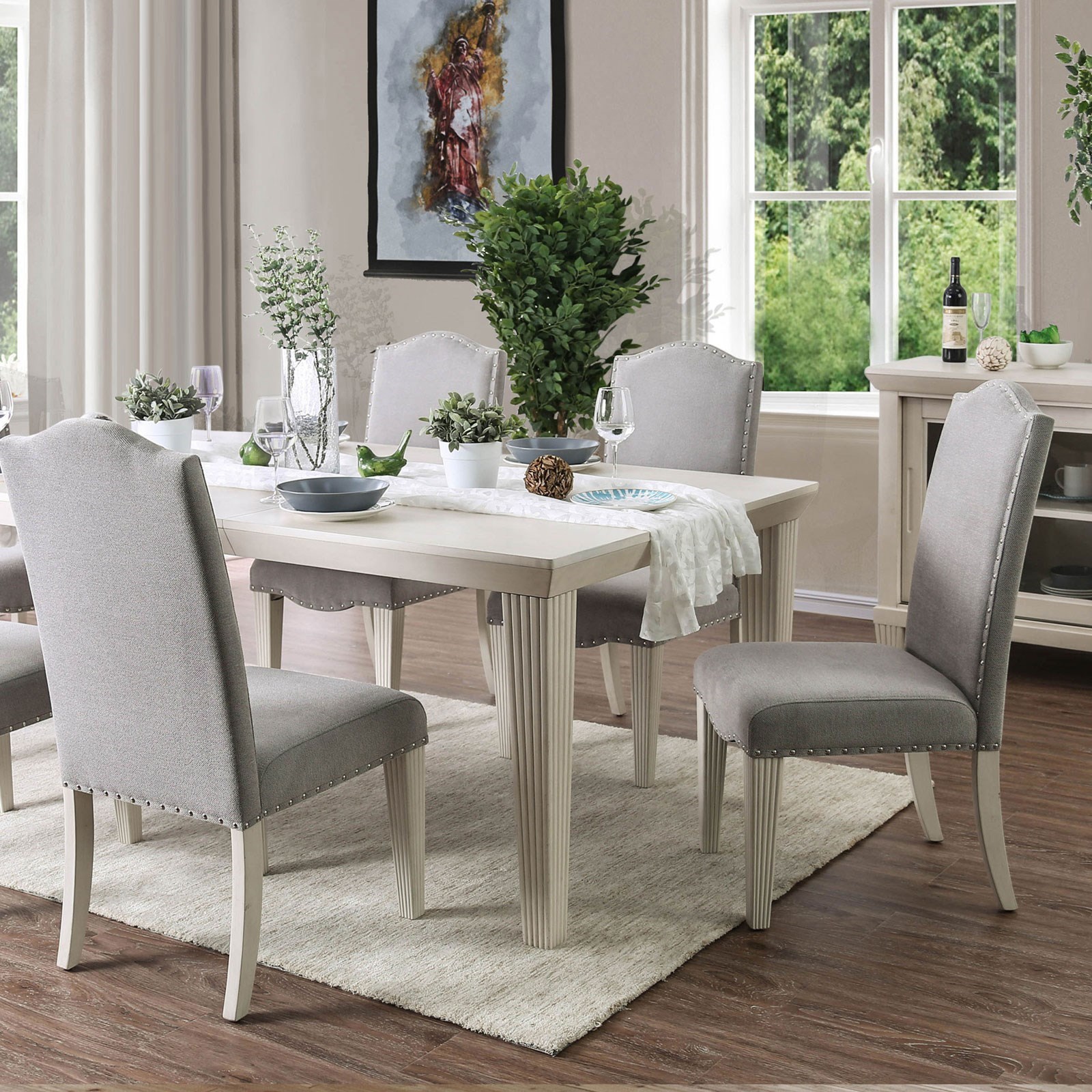 Daniella Transitional Dining Table With 18 Leaf By America At Del Sol Furniture Daniella Transitional Dining Table With 18 Leaf By America At Del Sol Furniture