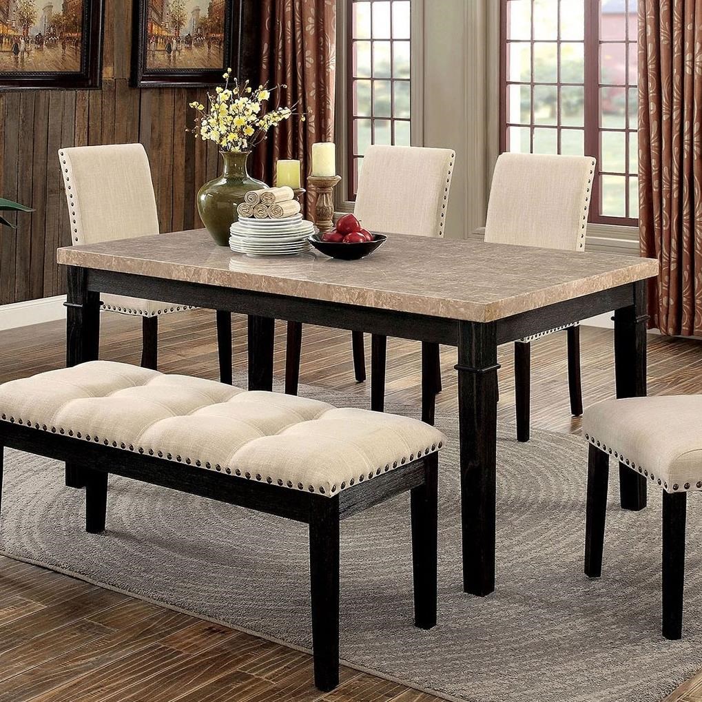 Furniture Of America Dodson Transitional Dining Table Rooms For Dining Table