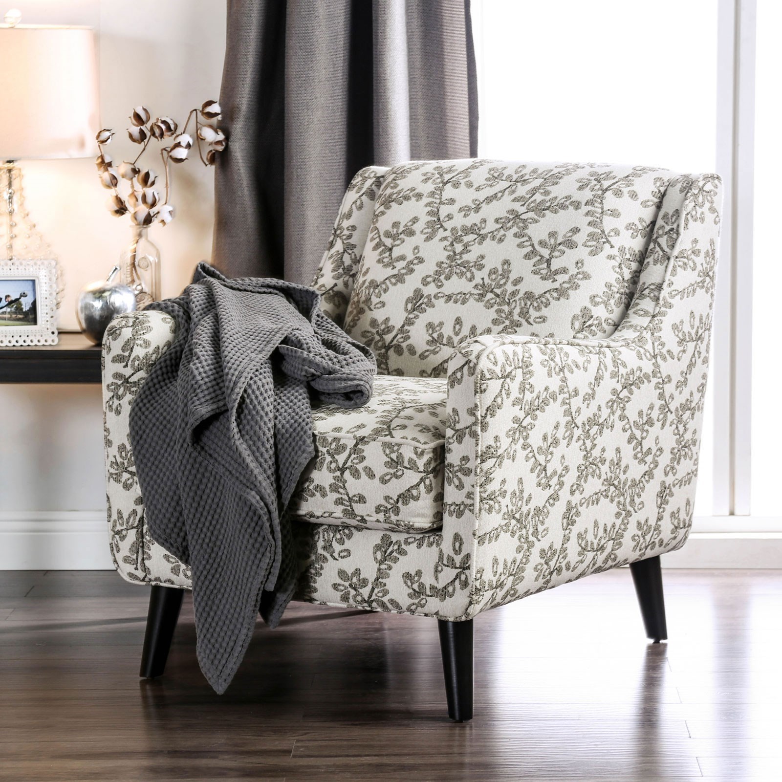Furniture Of America Foa Dorset Sm8564 Ch Fl Floral Chair With