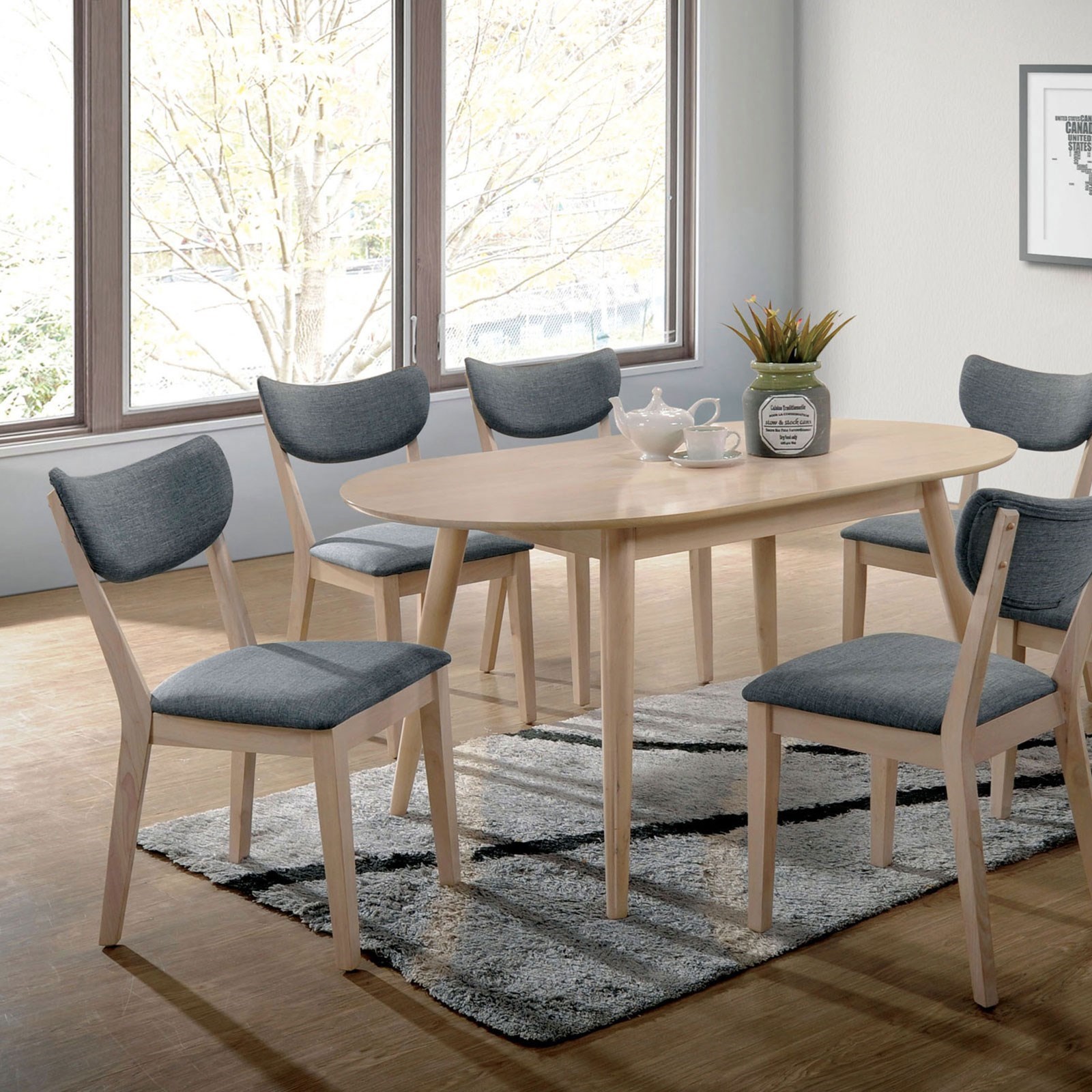 Furniture Of America Kochab Mid Century Modern Oval Dining Table Furniture Of America Kochab Mid Century Modern Oval Dining Table