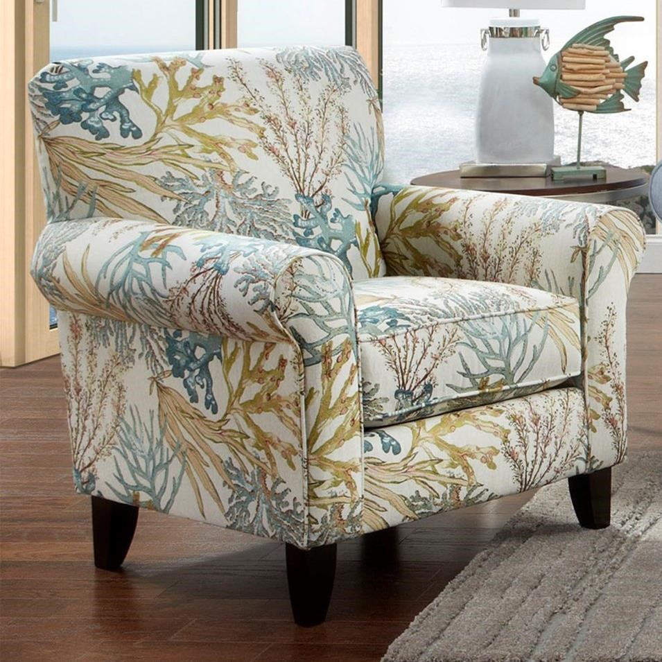 Fusion Furniture 502 Print Fabric Accent Chair | Howell ...