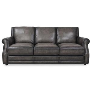 Futura Leather Great American Home Memphis Cordova Tn Charcoal Leather Sofa