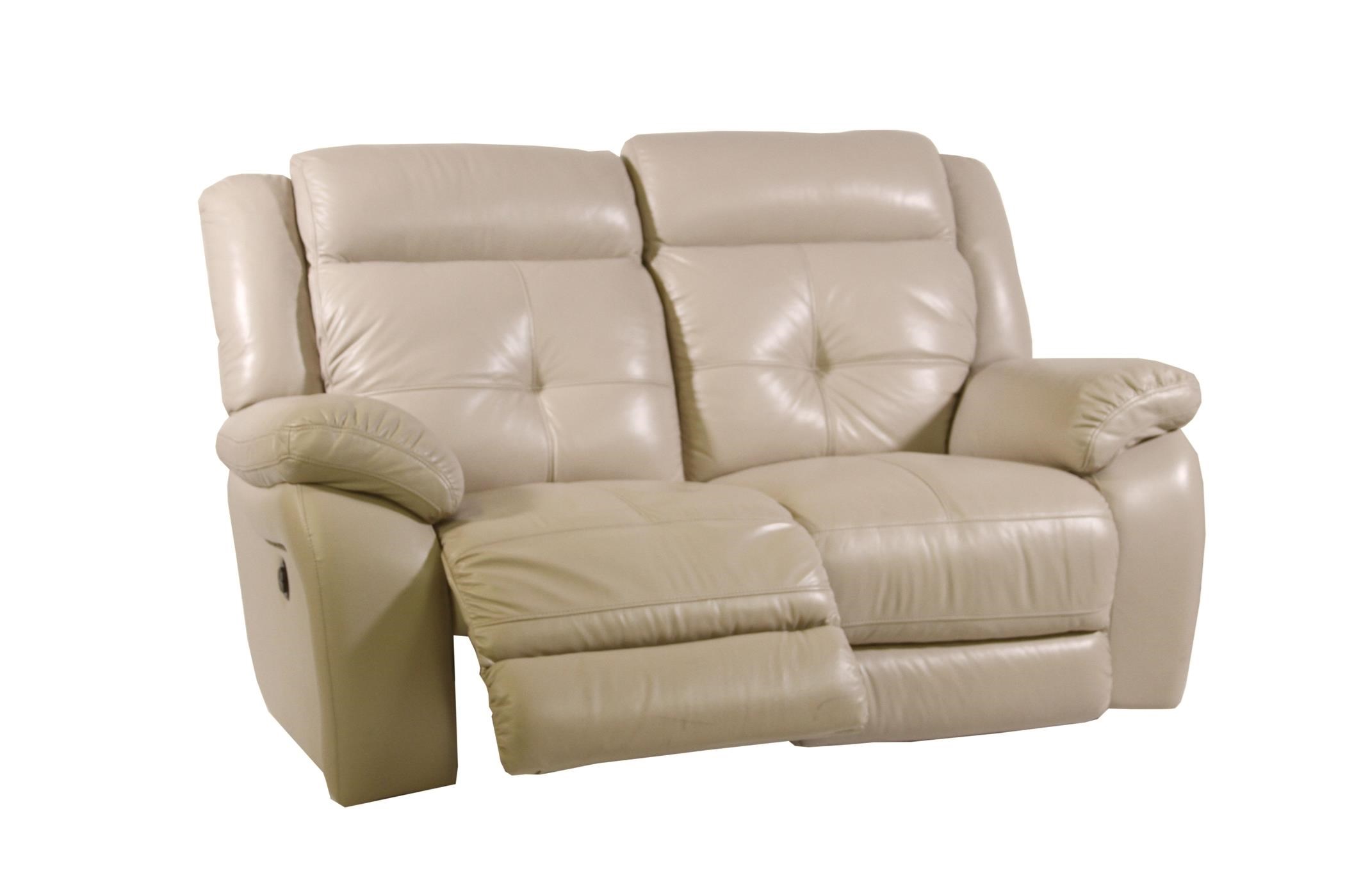 Futura Leather Pebble Power Reclining Loveseat HomeWorld Furniture