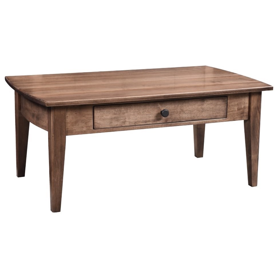 Amish Workbench Apple Creek Customizable Rustic Coffee Table With