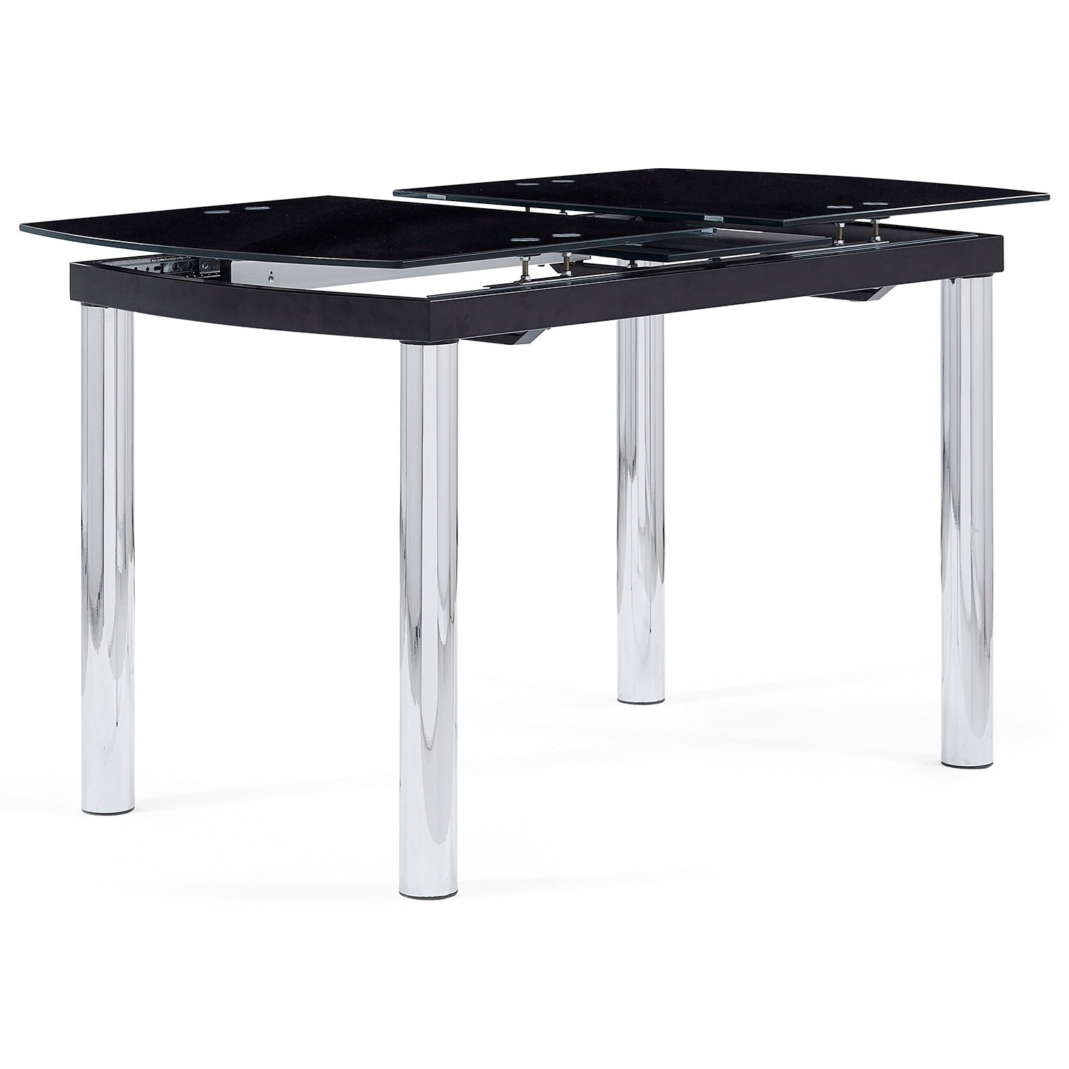 Global Furniture D30 Dining Table With Chrome Legs Rooms For Less Dining Tables