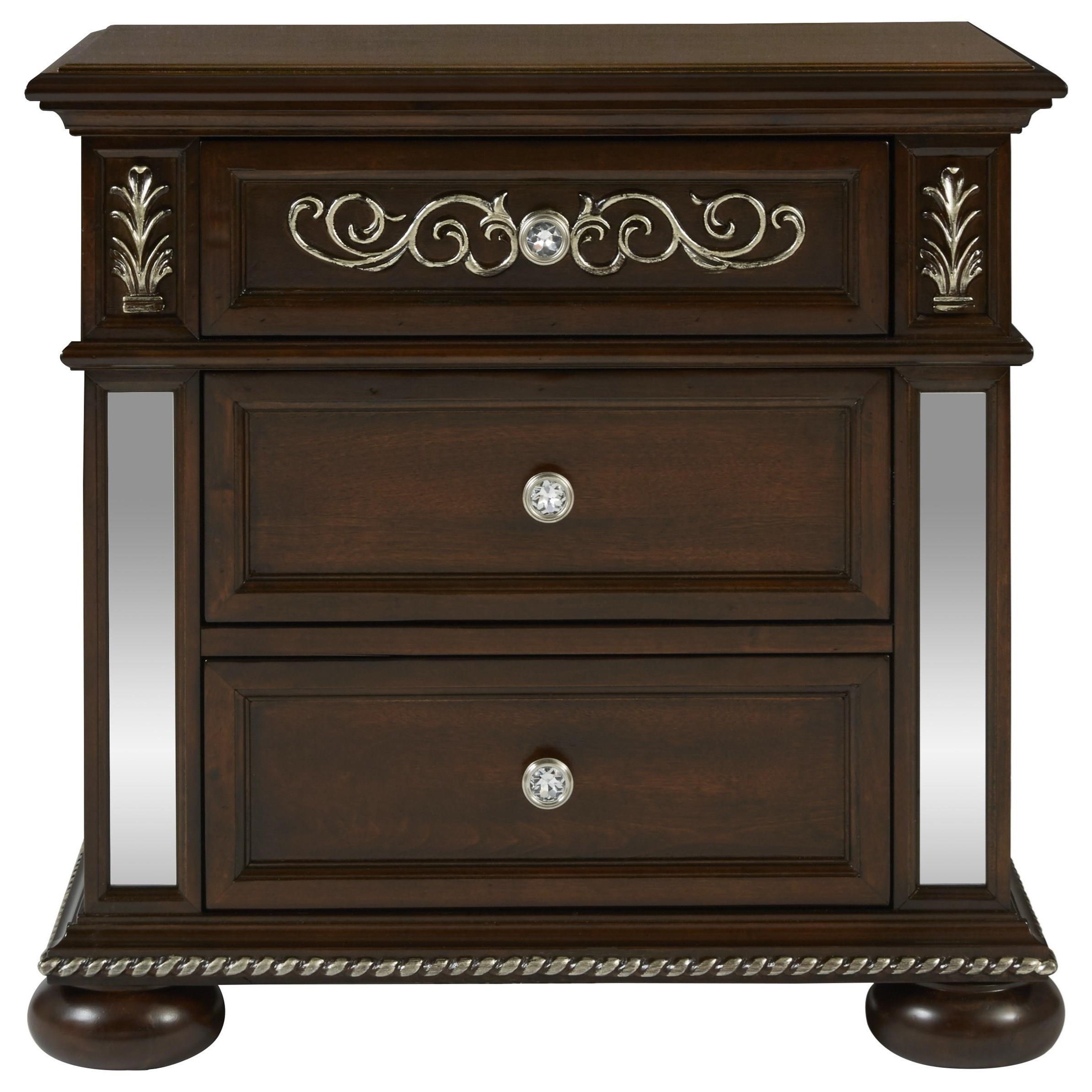 Global Furniture Diana Traditional Nightstand With Usb Port Value City Furniture Nightstands