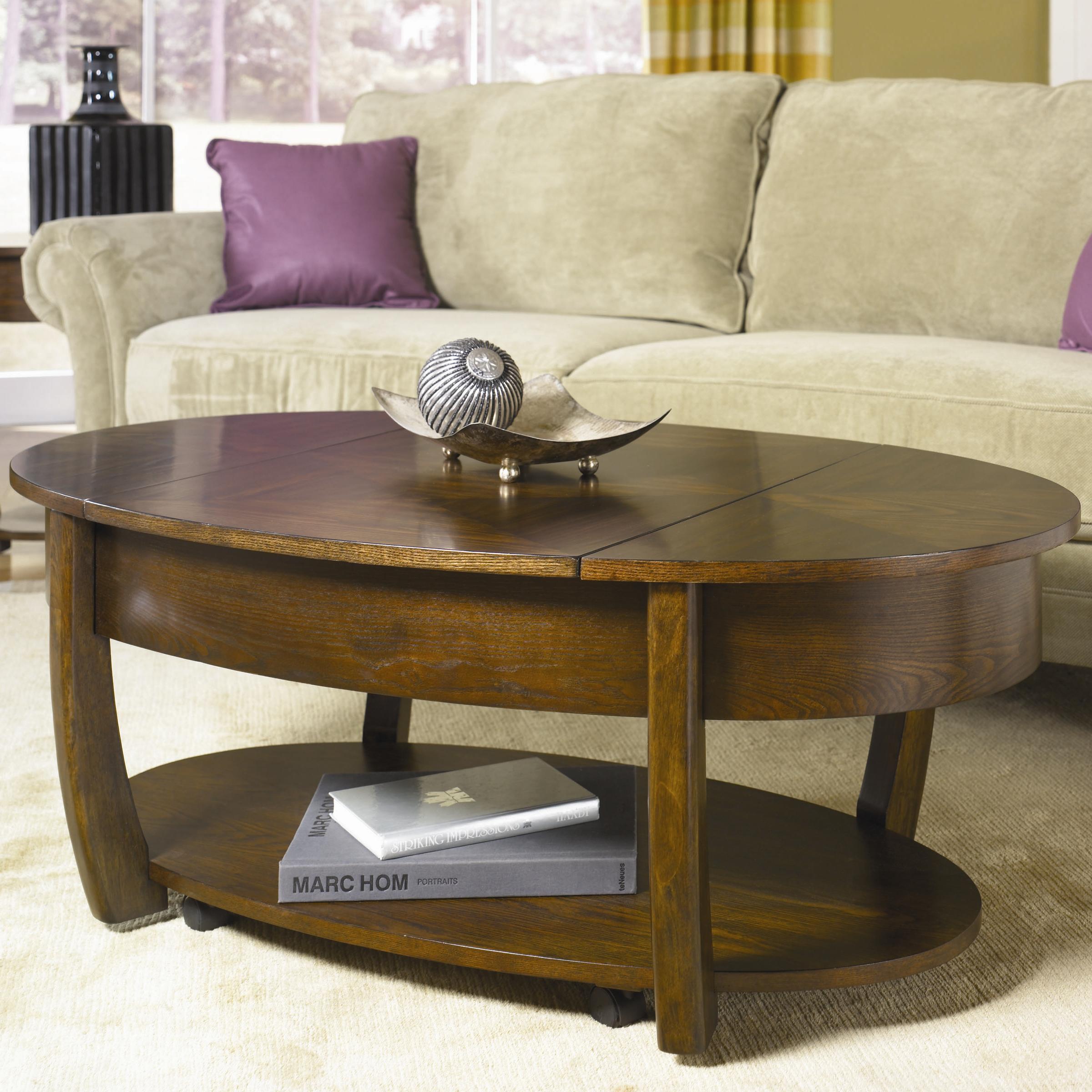 Hammary Concierge 000021445430 Oval Lift-top Cocktail Table