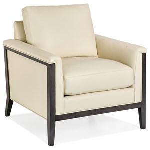 Han Moore Sprintz Furniture Nashville Franklin And Contemporary Chair With Exposed Wood Frame