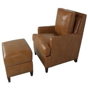 Han Moore Sprintz Furniture Nashville Franklin And Leather Chair And Ottoman