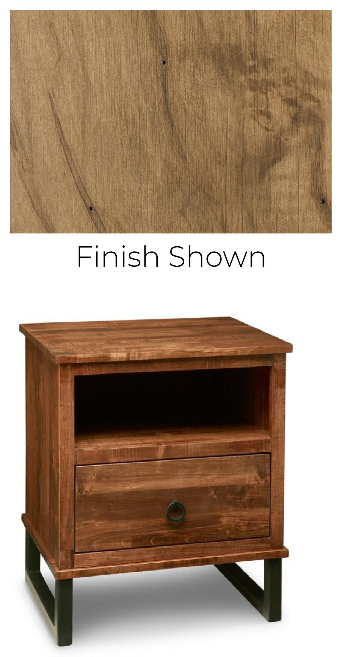 Cumberland Solid Maple 1 Drawer Nightstand Bennett S Furniture And Mattresses Nightstands