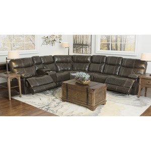 Happy Leather Company 3282B Reclining 3 piece Sectional