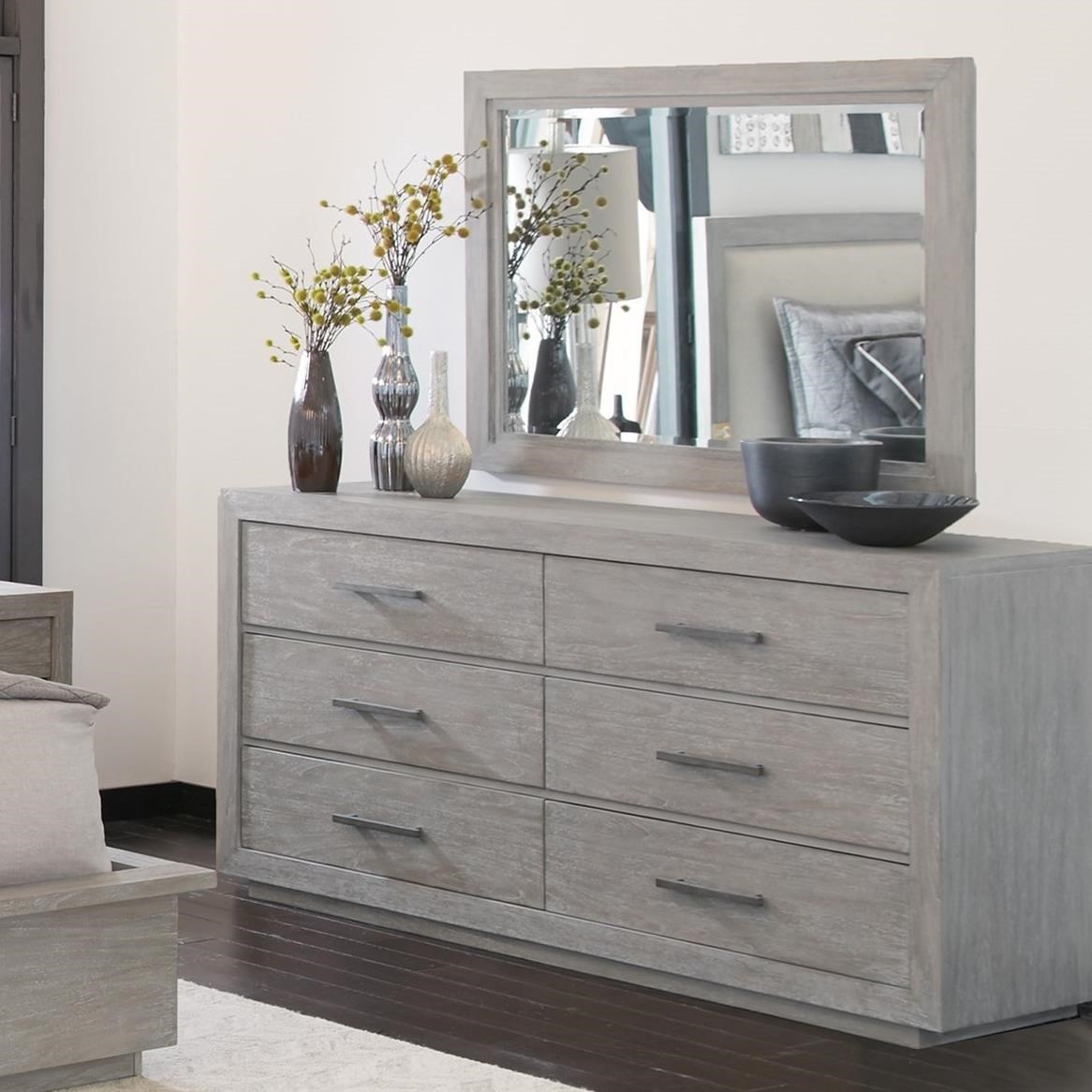 Hekman Berkeley Heights Six Drawer Dresser And Mirror Set