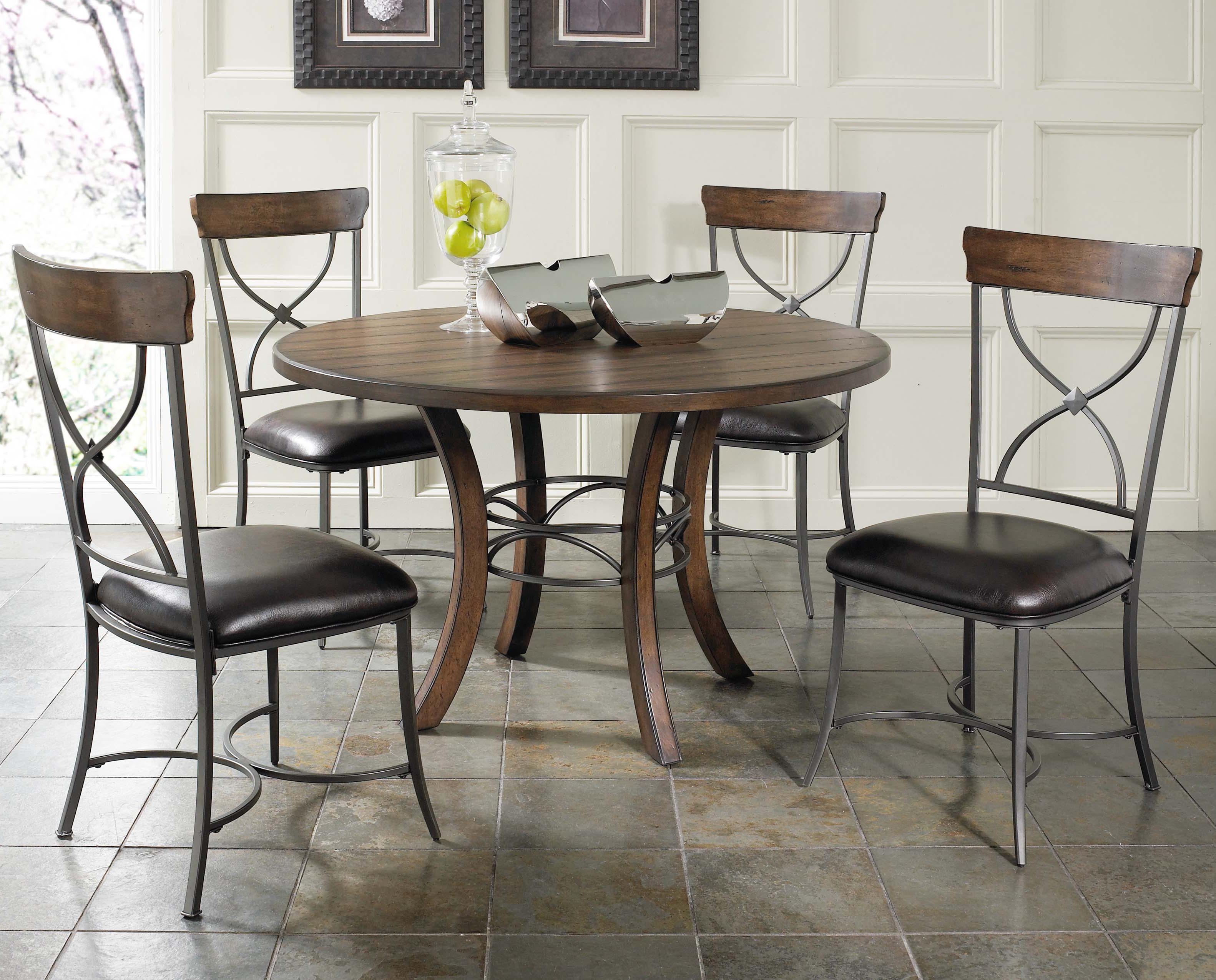 Hilale Cameron 5 Piece Metal Ring Dining Set With X Back Chairs Hilale Cameron 5 Piece Metal Ring Dining Set With X Back Chairs