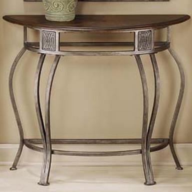 Hillsdale Montello Console Table With Metal Base And Wood Top Lindy S Furniture Company Sofa Tables Consoles