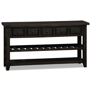 Hillsdale Tuscan Retreat Wine Rack Hall Table