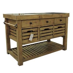 Hillsdale Tuscan Retreat Granite Top Kitchen Island