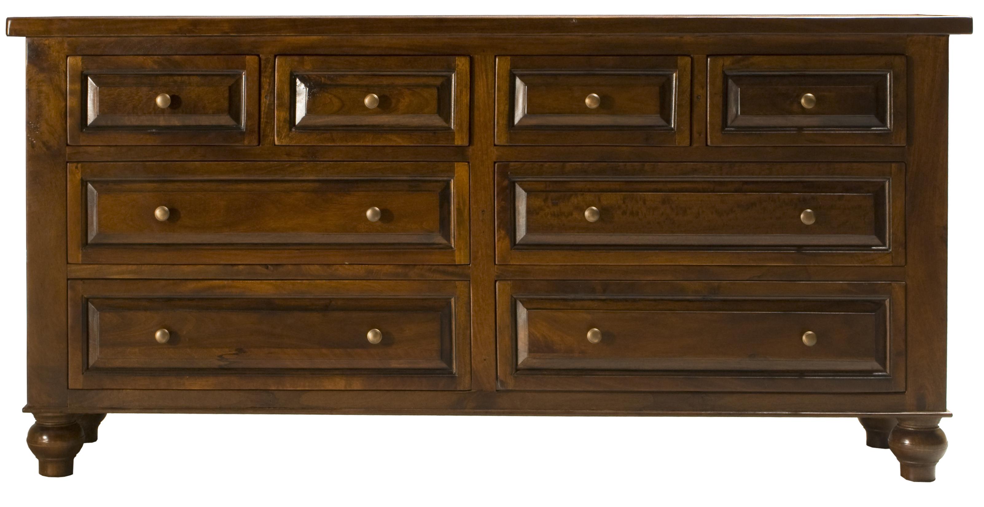 Home Trends Design Colonial Plantation Fcp Dr80rll Dresser W 8 Drawers Hudson S Furniture Dresser