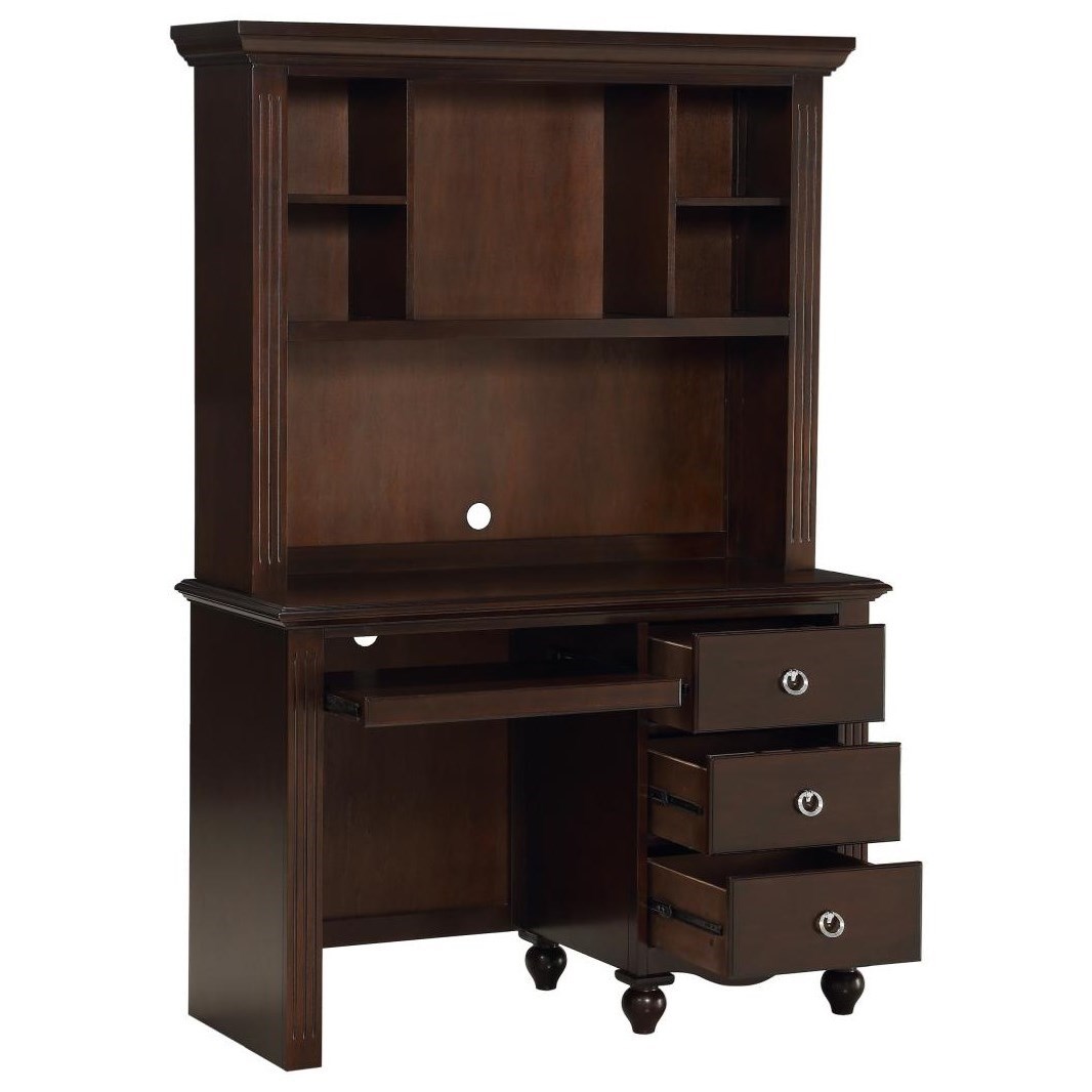 Homelegance 2058C Writing Desk and Hutch with Cord Access Holes A1 Furniture & Mattress Desk