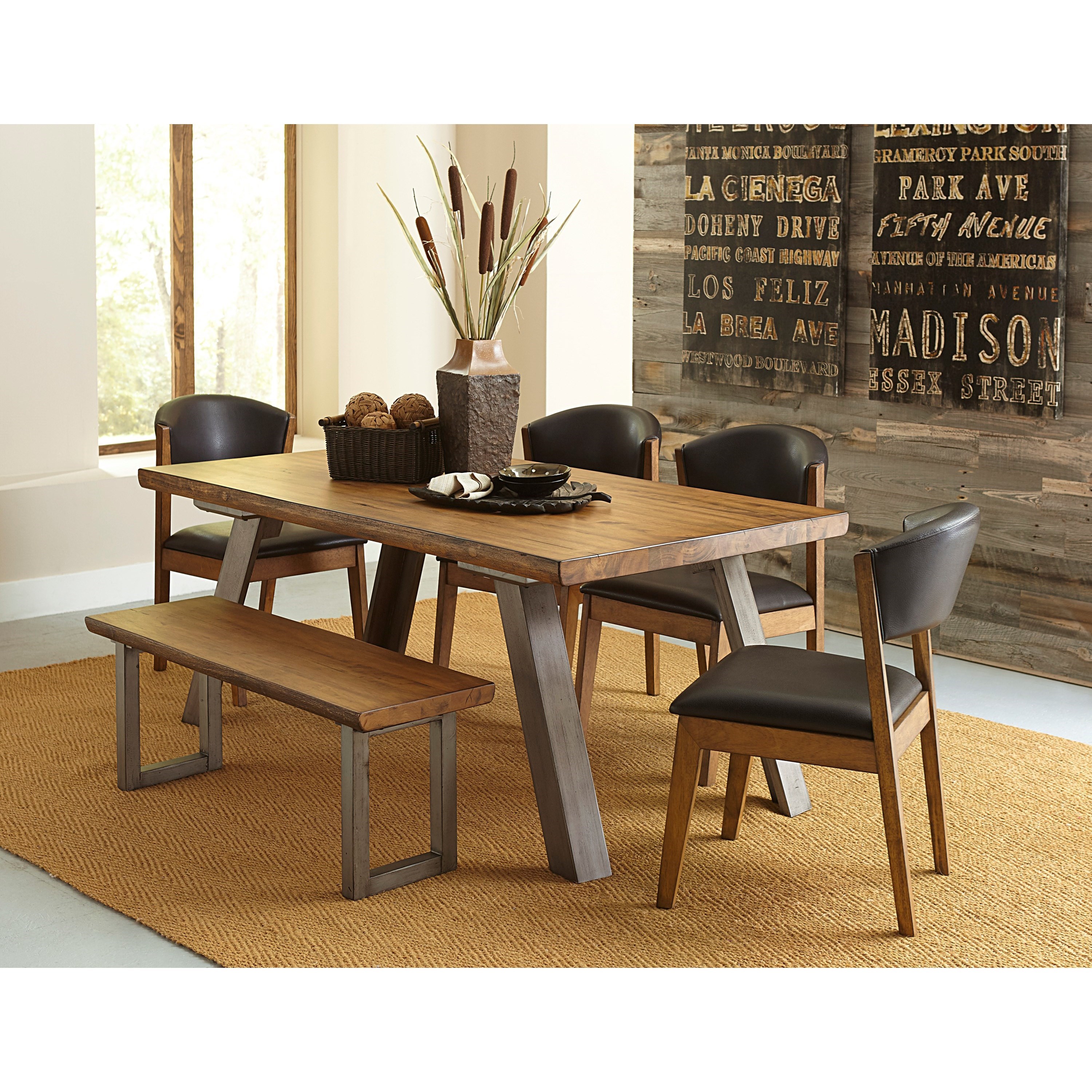 Homelegance 5478 547813 Contemporary Dining Bench Beck's Furniture