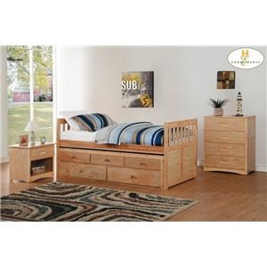 Casual All Bedroom Furniture In St George Cedar City Hurricane Twin Trundle Bed With Two Storage Drawe