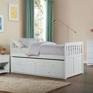 Homelegance Galen Twin Captain's Bed